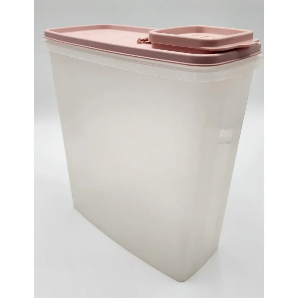 Tupperware Modular Mates Cereal Keeper Store N Pour Pink Lid 1588 1589 1590